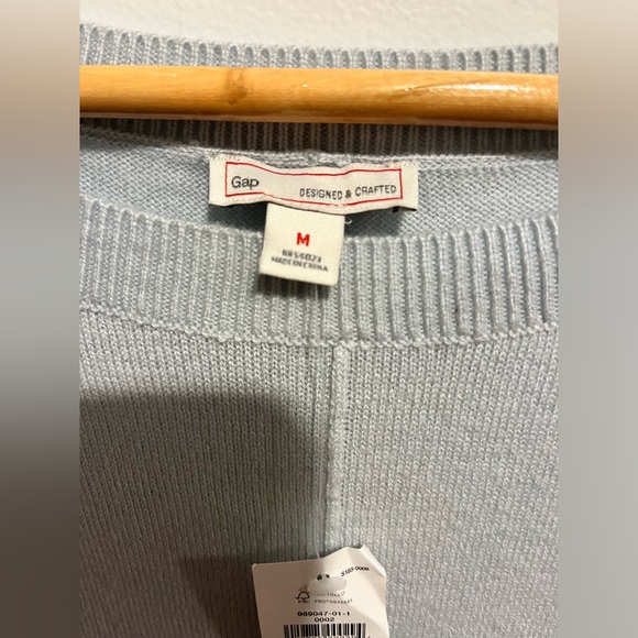 Women’s Gap Stitch Sweater Ice Blue Wool Blend in Size M - Picture 2 of 9